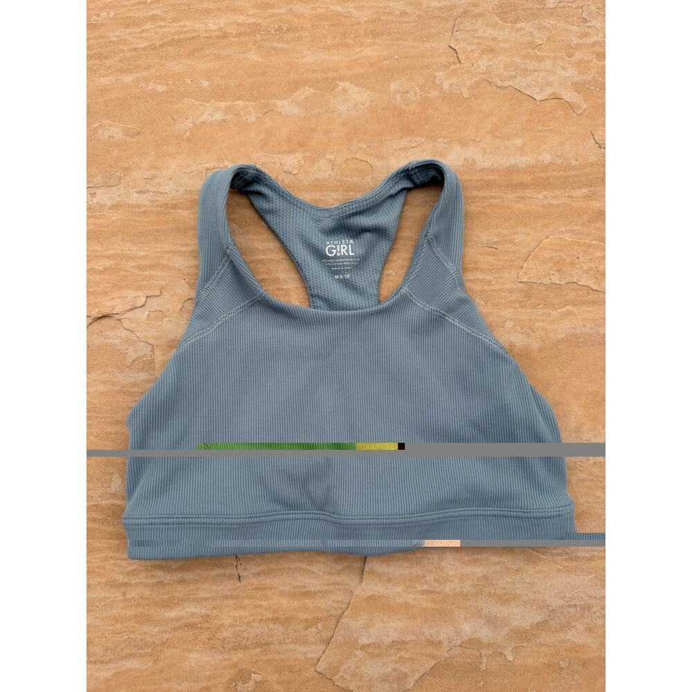 Athleta Girls Green Athletic Bra Size M